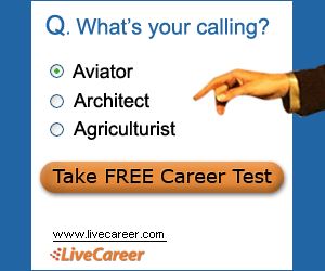 What's Your calling, powered by LiveCareer