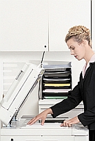 Woman at Copier